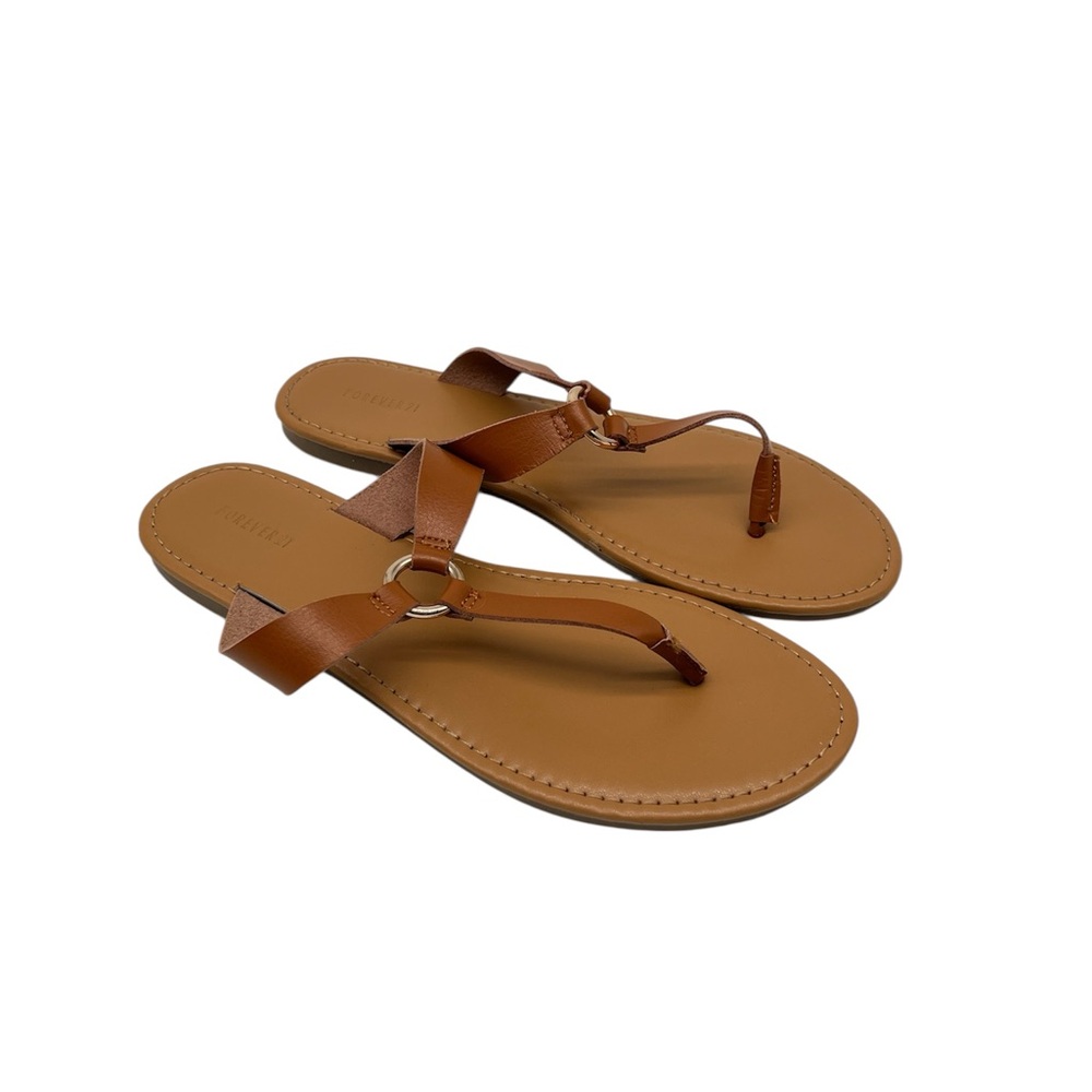 Forever 21 Tan Sandals Minimalist Thong